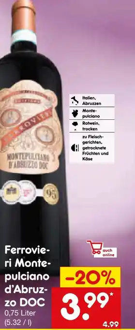 Netto Marken-Discount Ferrovieri Montepulciano d‘Abruzzo Angebot