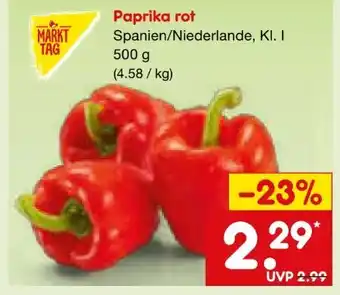 Netto Marken-Discount MarktTag Paprika rot Angebot
