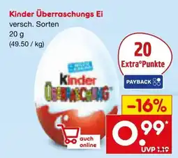 Netto Marken-Discount Ferrero Kinder Überraschungsei Angebot