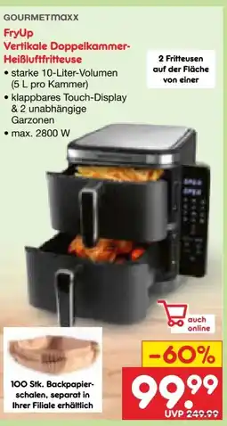 Netto Marken-Discount Gourmetmaxx FryUp Heißluftfritteuse Angebot