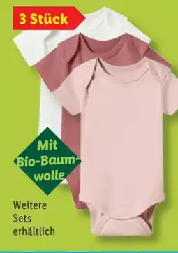 Lidl Lupilu Bio Baby-Bodys 3-St Angebot