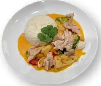 Scheck-in-Center Scheck-in Center Rotes Thai-Curry (scharf) mit Schweinefleischstreifen Angebot