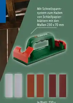 Lidl Parkside Handschleifer Angebot