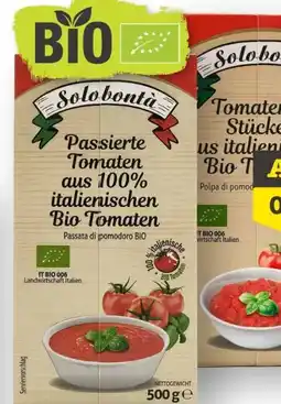 Scheck-in-Center Solobonta Bio Passierte Tomaten Angebot