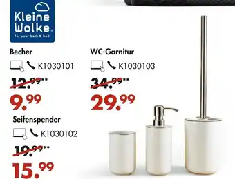 Galeria Kleine Wolke Becher, Seifenspender oder WC Garnitur Angebot