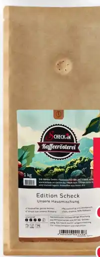 Scheck-in-Center Scheck-in Kaffeerösterei Scheck Hausmischung Angebot