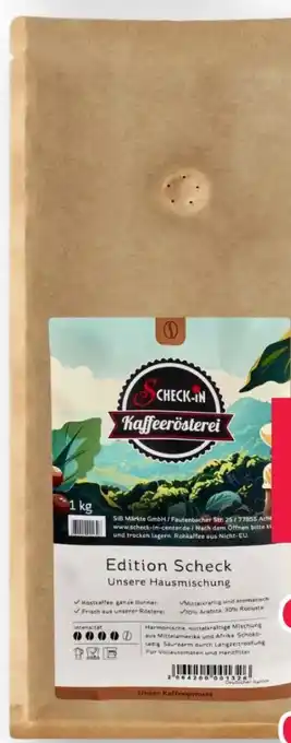 Scheck-in-Center Scheck-in Kaffeerösterei Scheck Hausmischung Angebot