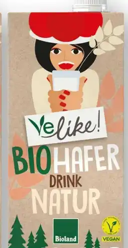 Scheck-in-Center VeLike Bio Haferdrink Natur vegan Angebot