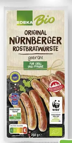 Scheck-in-Center Edeka Bio Original Nürnberger Rostbratwürste Angebot