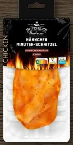 REWE Center Butcher’s Barbecue Hähnchen-Minuten Schnitzel Angebot