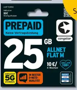 REWE Center Congstar Prepaid Paket Allnet Flat M Angebot
