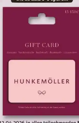 REWE Center Hunkemöller Geschenkkarte Angebot