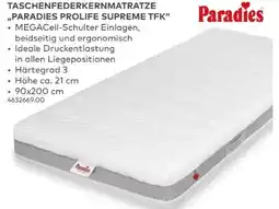 porta Paradies Taschenfederkernmatratze Prolife Supreme TFK Angebot
