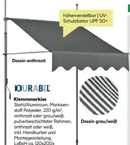 BayWa Bau & Garten Durabil Klemmmarkise Angebot