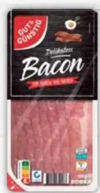 E-Center Gut & Günstig Delikatess-Bacon Angebot