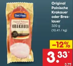 Netto Marken-Discount Tarczyński Original Polnische Krakauer Angebot