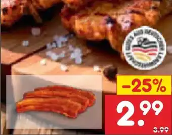 Netto Marken-Discount Barbeque Schweine-Bauchscheiben Angebot