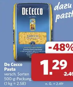 Combi De cecco pasta Angebot