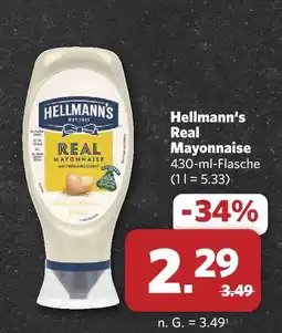 Combi Hellmann's real mayonnaise Angebot