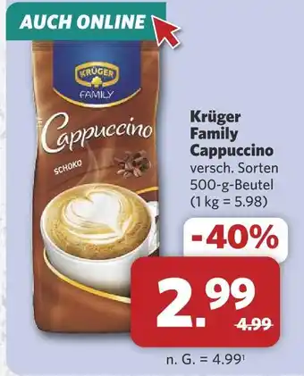 Combi Krüger family cappuccino Angebot