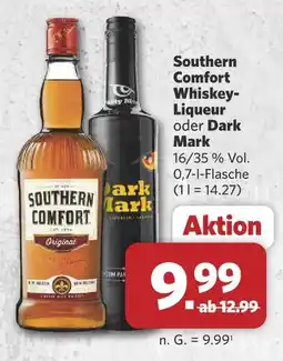 Combi Southern comfort whiskey-liqueur oder dark mark Angebot