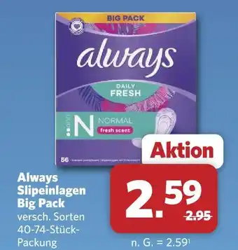 Combi Always slipeinlagen big pack Angebot