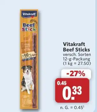 Combi Vitakraft beef sticks Angebot