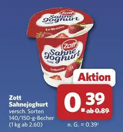 Combi Zott sahnejoghurt Angebot