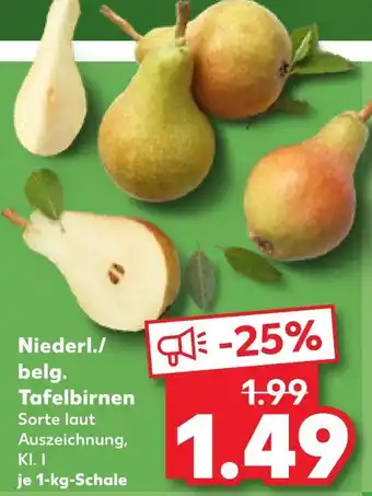 Kaufland Niederl./belg. tafelbirnen Angebot