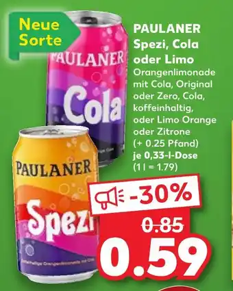 Kaufland Paulaner spezi Angebot