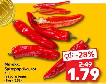 Kaufland Marokk. spitzpaprika, rot Angebot