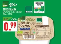 Marktkauf Edeka bio speisequark Angebot