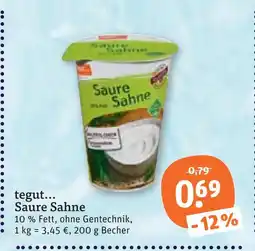 tegut Tegut... saure sahne Angebot