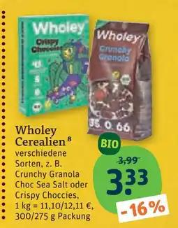 tegut Wholey cerealien Angebot