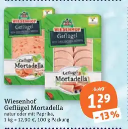 tegut Wiesenhof geflügel mortadella Angebot