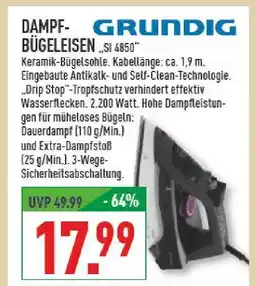 Marktkauf Grundig dampfbügeleisen si 4850 Angebot