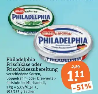 tegut Philadelphia frischkäse Angebot