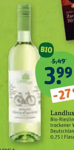 tegut Landlust bio-riesling Angebot