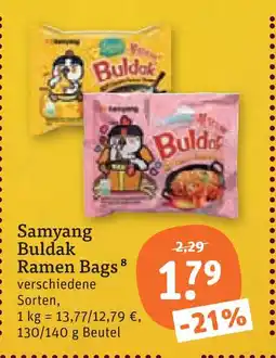 tegut Samyang buldak ramen bags Angebot