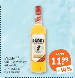 tegut Paddy old irish whiskey Angebot