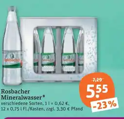 tegut Rosbacher mineralwasser Angebot