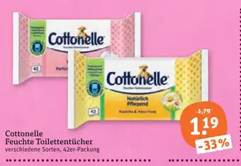 tegut Cottonelle feuchte toilettentücher Angebot