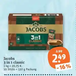 tegut Jacobs 3 in 1 classic Angebot