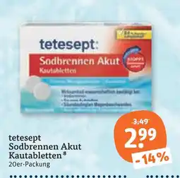 tegut Tetesept sodbrennen akut kautabletten Angebot