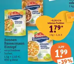 tegut Sonnen bassermann eintopf Angebot