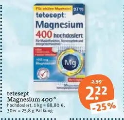 tegut Tetesept magnesium 400 Angebot