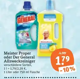 tegut Meister proper, der general allzweckreiniger Angebot