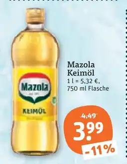 tegut Mazola keimöl Angebot