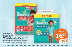 tegut Pampers baby-dry windeln Angebot