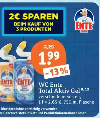 tegut Wc ente total aktiv gel Angebot